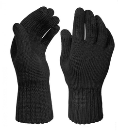 Rękawiczki z wełny merino 100%, Classy, męskie, czarne, M/L