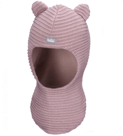 Kominiarka zimowa z wełny merino dla dziewczynki, Calleto, wrzosowy róż, 48-52 cm