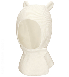 Czapka, kominiarka zimowa dla dziewczynki, Zemelia, kremowy, 38-42 cm