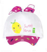 Czapka z daszkiem dla dziewczynki, Sweet Lemon  rozm. 47-48 cm