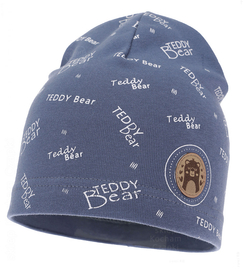 Czapka bawełniana niemowlęca, jesienna/wiosenna, niebieska (12) , Detti, 44-46 cm