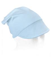 Chustka z daszkiem dla chłopca, na gumce, AM-10, niebieska (2) , 49-52 cm