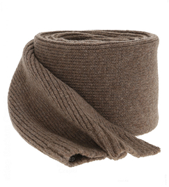 Szalik damski zimowy, z wełną merino, Torella, brązowy (12)