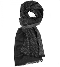 Szalik męski, elegancki szal, grafitowy