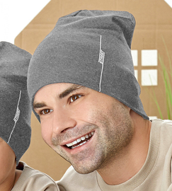 Męska czapka bawełniana na wiosnę/jesień, szara, Tofman, 56-59 cm