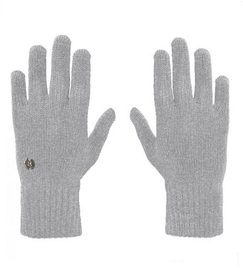 Rękawiczki damskie wełniane, 70% wełny, szare, s-l