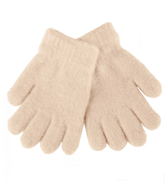 Rękawiczki dla dziewczynki, beżowe, wiek: 8-12 lat