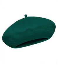 Beret damski zimowy, Vineca, wełniany, zielony, 55-57 cm