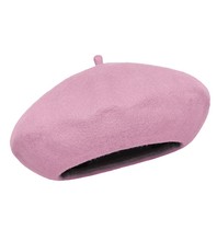 Beret damski zimowy, wełniany, Vineca, wrzosowy, 55-57 cm