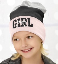 Czapka beanie bawełniana Power Girl sport rozm. 51-54 cm