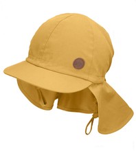 Czapka safari, wiązana, filtr UV+50, Maralu, żółta, 48-50 cm