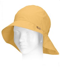 Kapelusz dla dziewczynki z filtrem UV, Tomisia, żółty, 54-56 cm