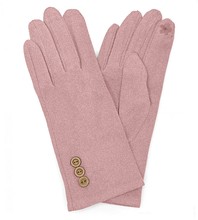 Rękawiczki damskie, dotykowe do ekranów, różowe, DR2006, rozmiar M/L