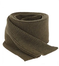 Szalik damski/męski, z wełny 100% merino, zimowy, khaki, Aryan