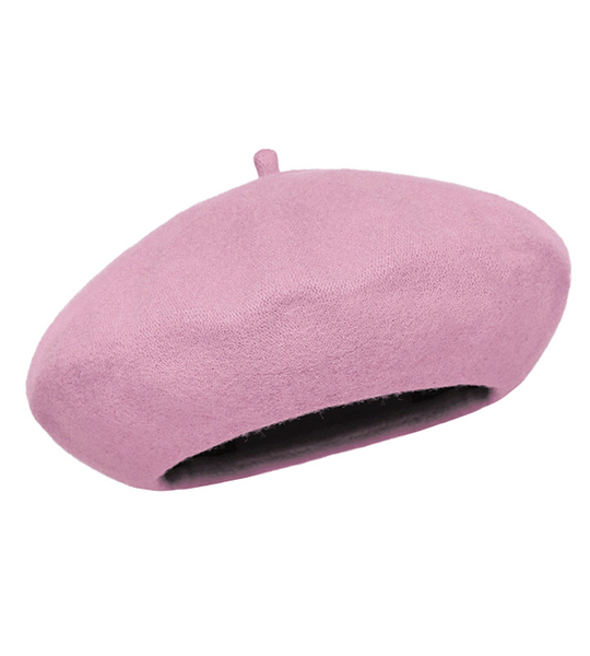 Beret damski zimowy, wełniany, Vineca, wrzosowy, 55-57 cm