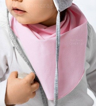 Chustka dla niemowlaka, pod szyję, na głowę z bawełny, beżowy, wiek 3-24 miesięcy